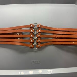 Stylish Brown Leather Belt